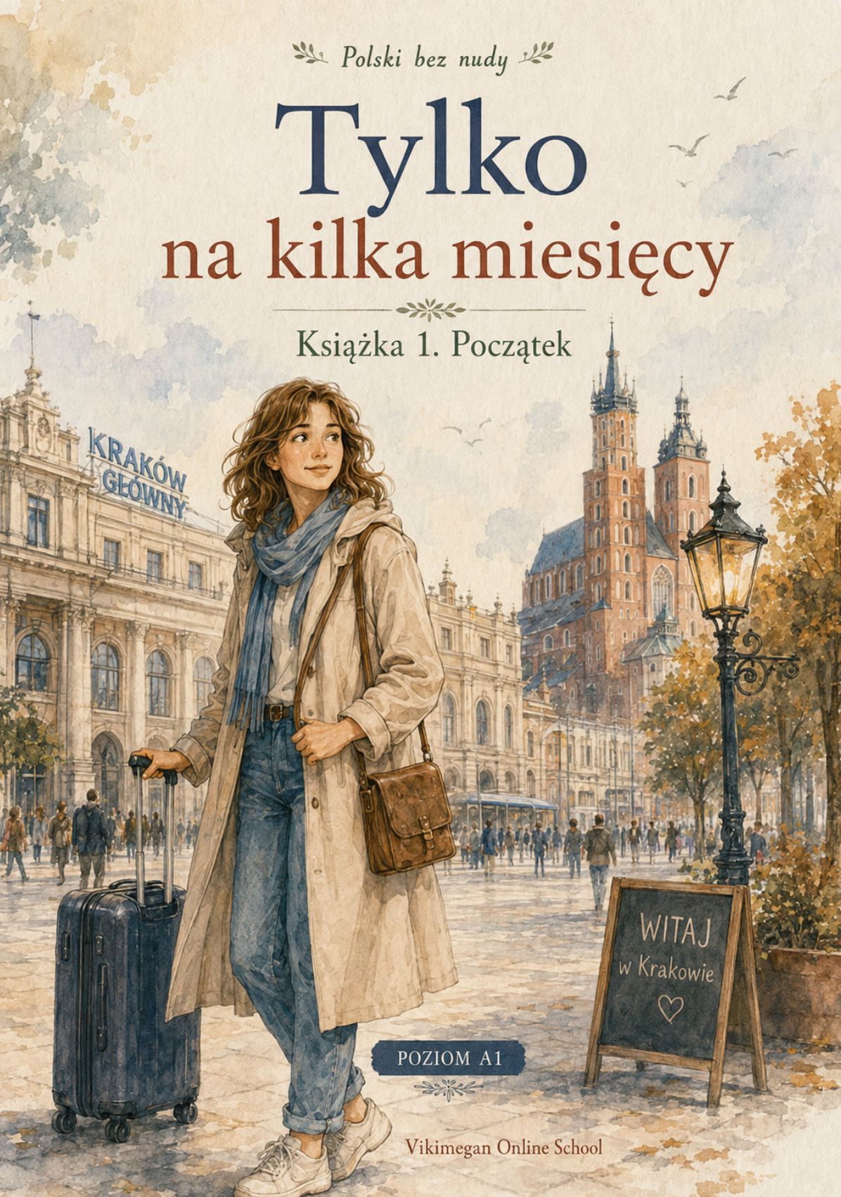 „Tylko na kilka miesięcy” | Ілюстрована книга польською A1 | Історія українки в Кракові